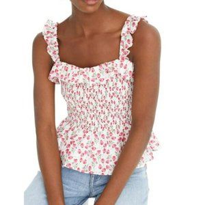 (NWOT) J.Crew x Liberty London Floral Smocked Top - Sz L